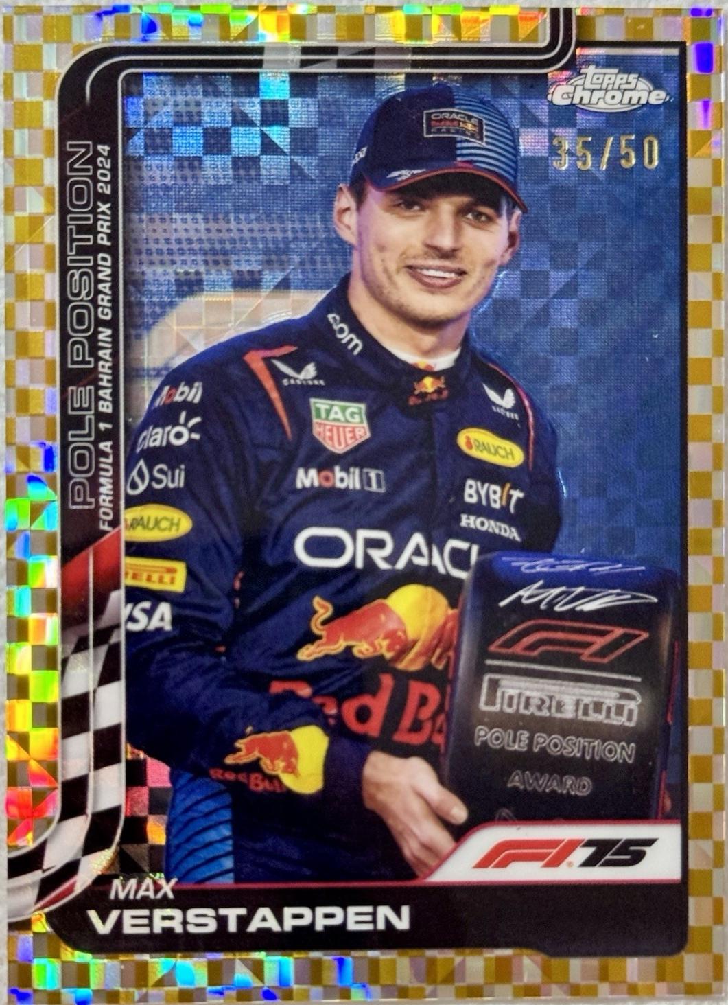 Max Verstappen [Gold Checker Flag Refractor] #117