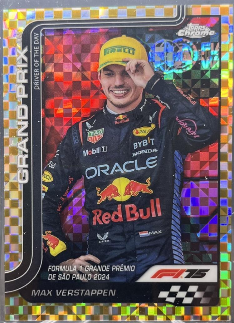 Max Verstappen [Gold Checker Flag Refractor] #142
