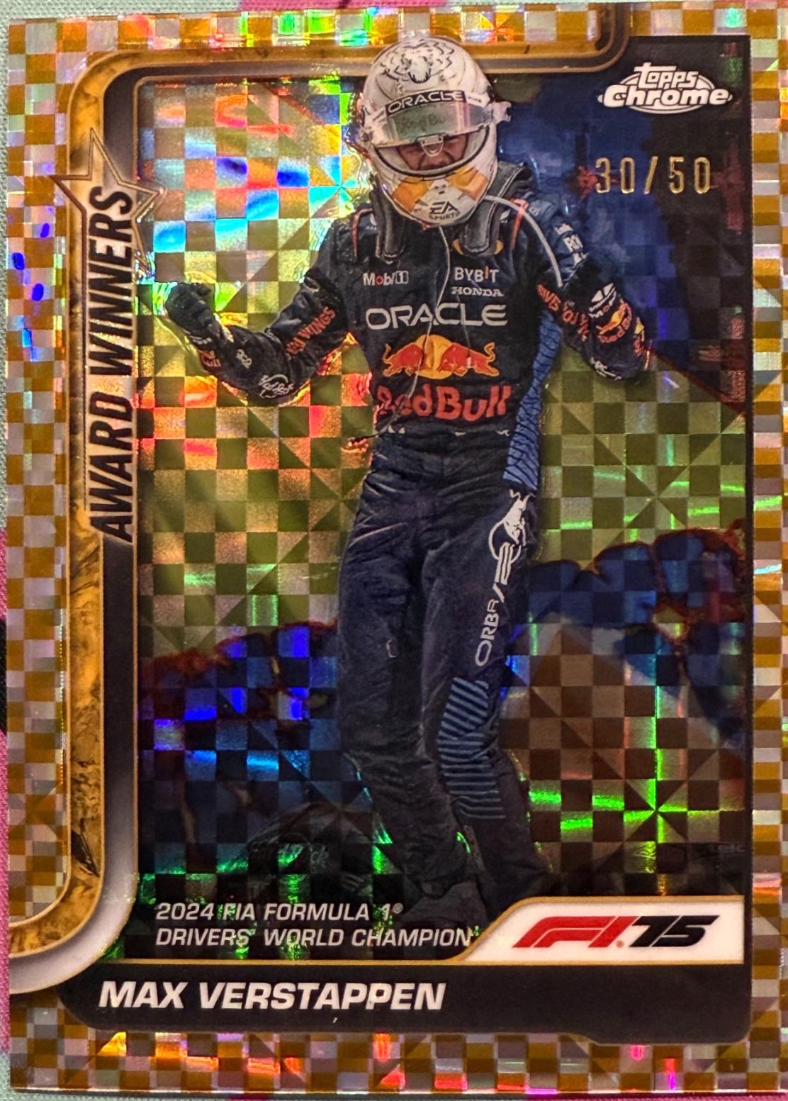 Max Verstappen [Gold Checker Flag Refractor] #148