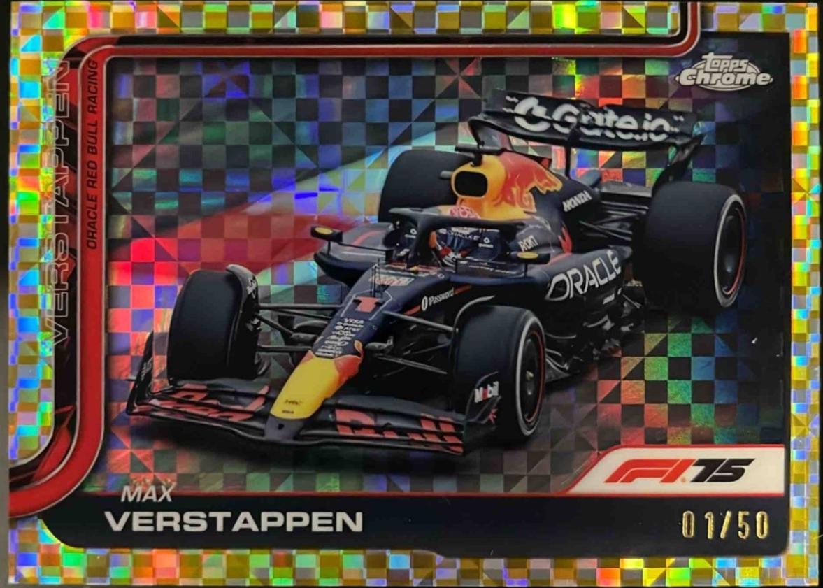 Max Verstappen [Gold Checker Flag Refractor] #73
