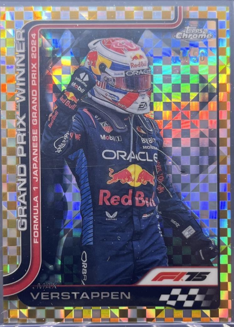 Max Verstappen [Gold Checker Flag Refractor] #96
