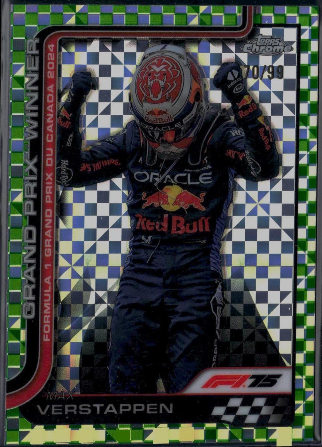 Max Verstappen [Green Checker Flag Refractor] #101