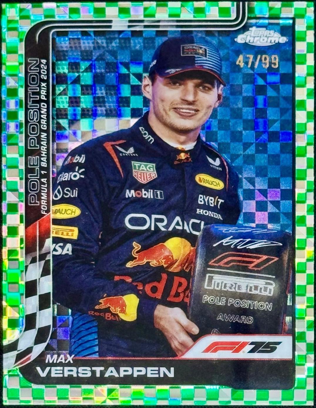 Max Verstappen [Green Checker Flag Refractor] #117