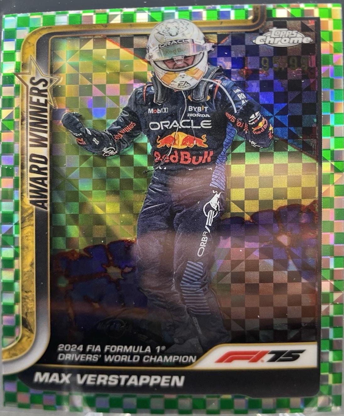 Max Verstappen [Green Checker Flag Refractor] #148