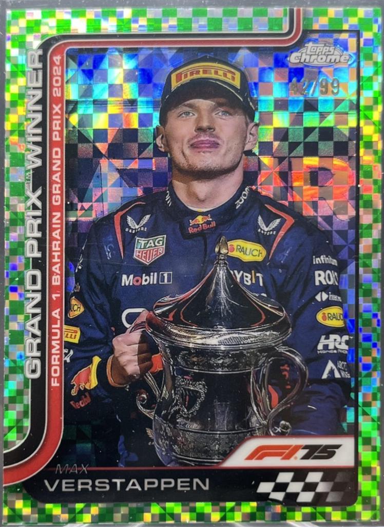 Max Verstappen [Green Checker Flag Refractor] #93