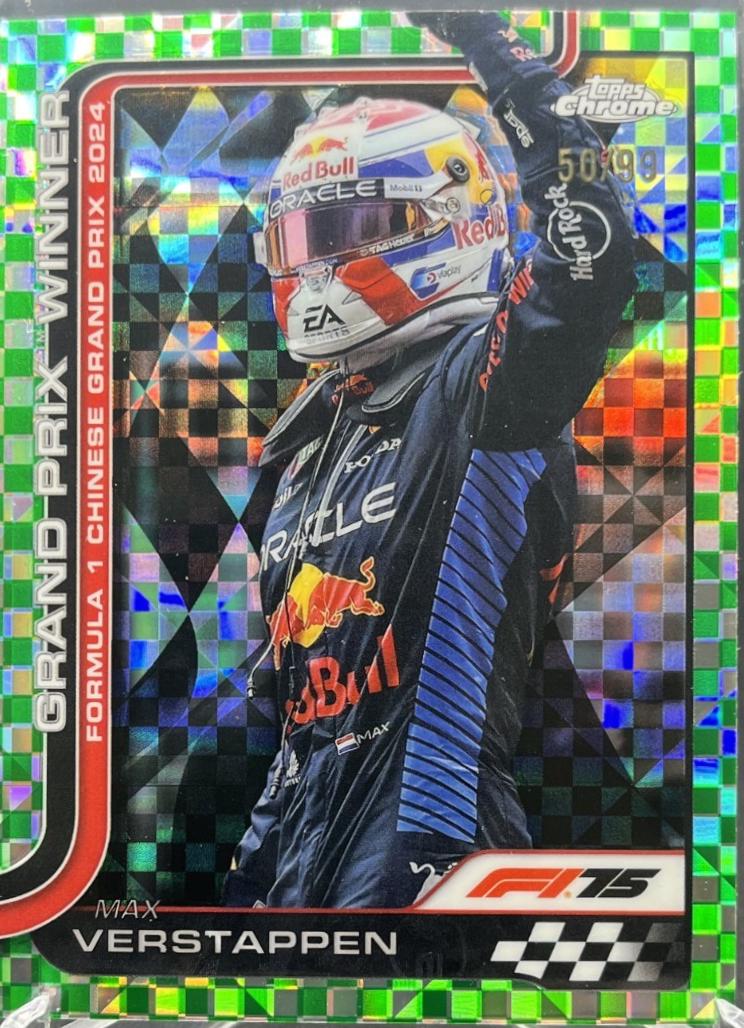 Max Verstappen [Green Checker Flag Refractor] #97