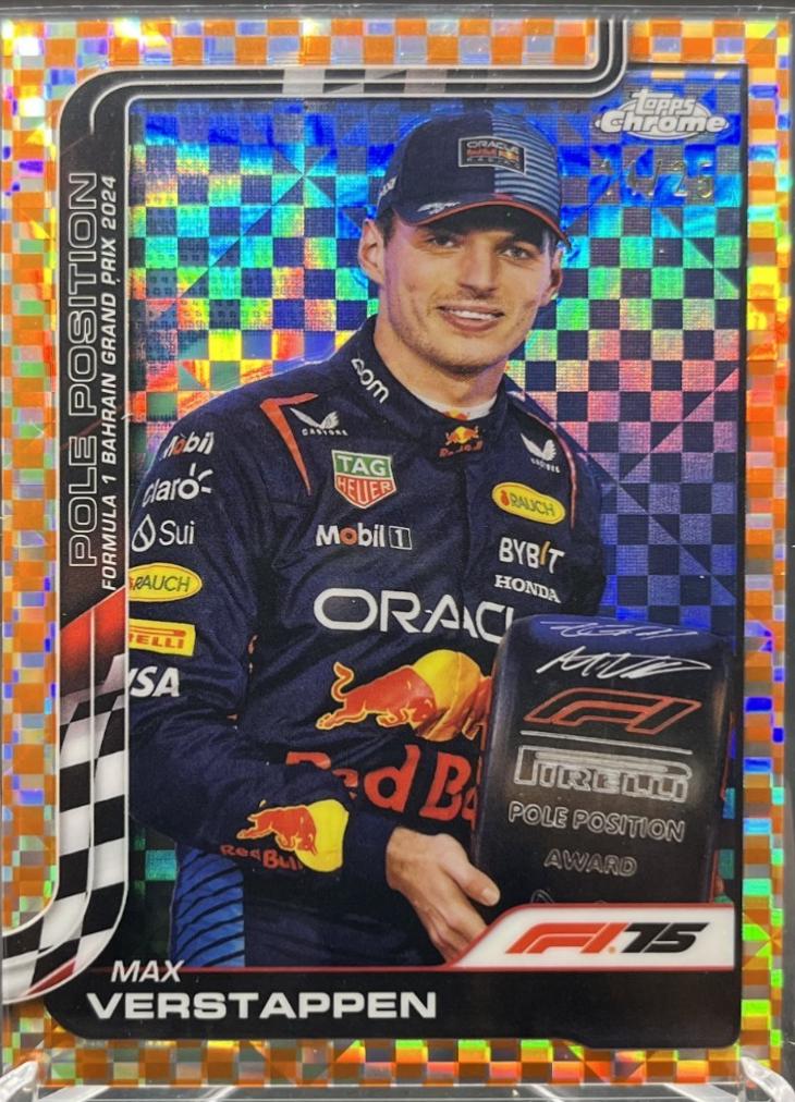 Max Verstappen [Orange Checker Flag Refractor] #117