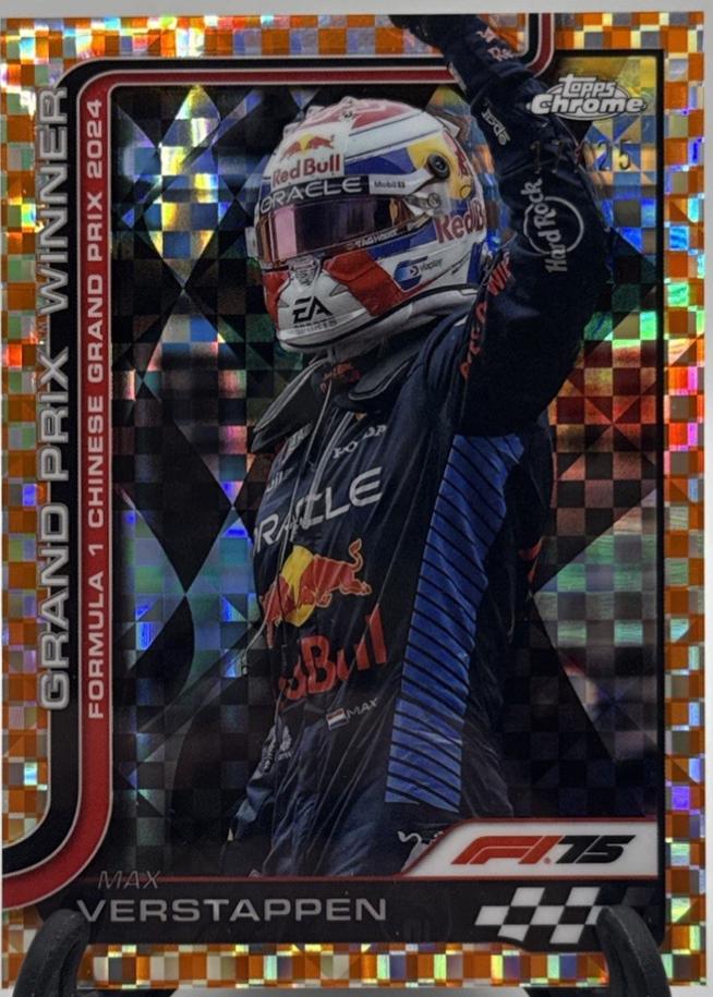 Max Verstappen [Orange Checker Flag Refractor] #97