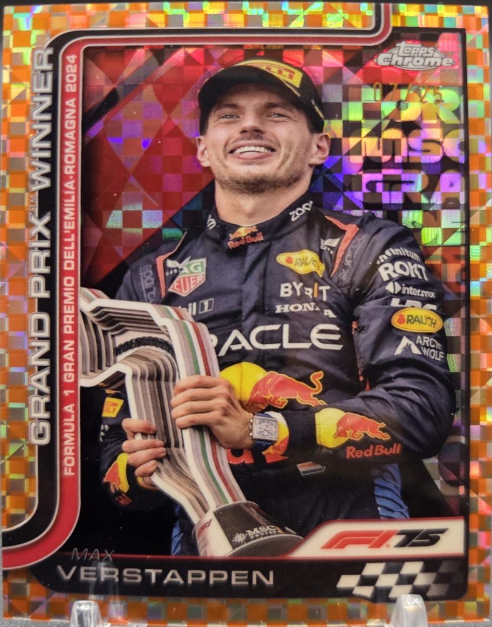 Max Verstappen [Orange Checker Flag Refractor] #99