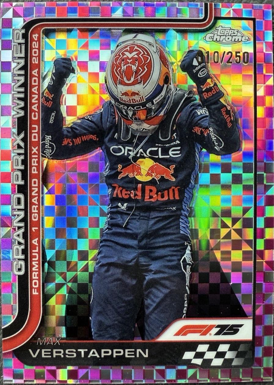 Max Verstappen [Pink Checker Flag Refractor] #101