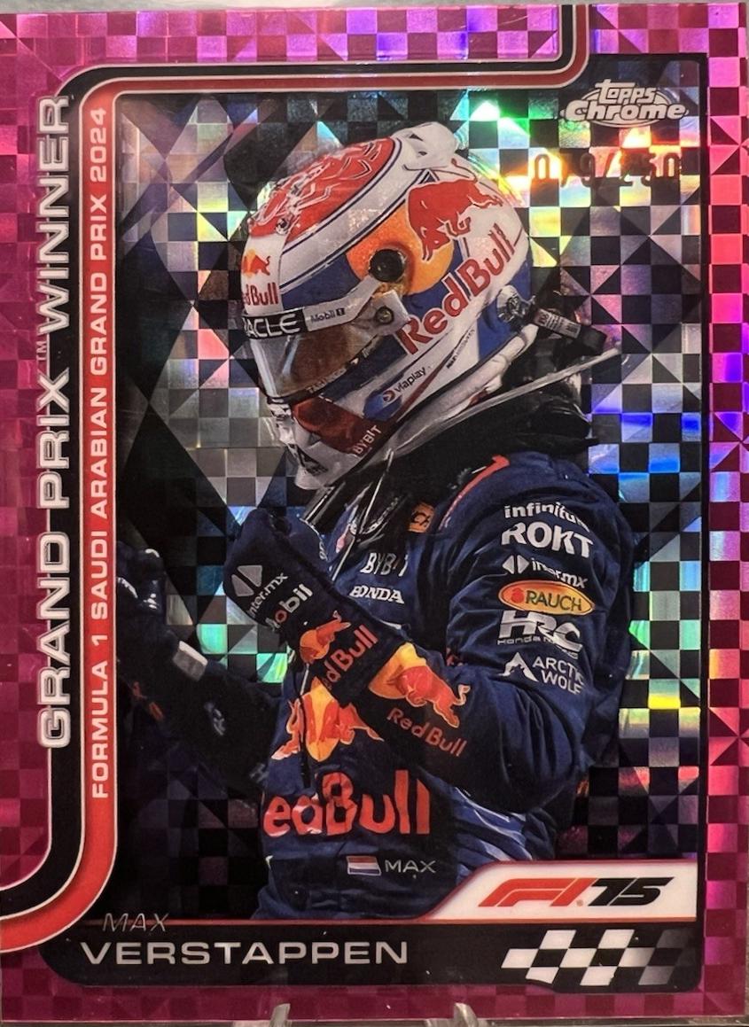 Max Verstappen [Pink Checker Flag Refractor] #94