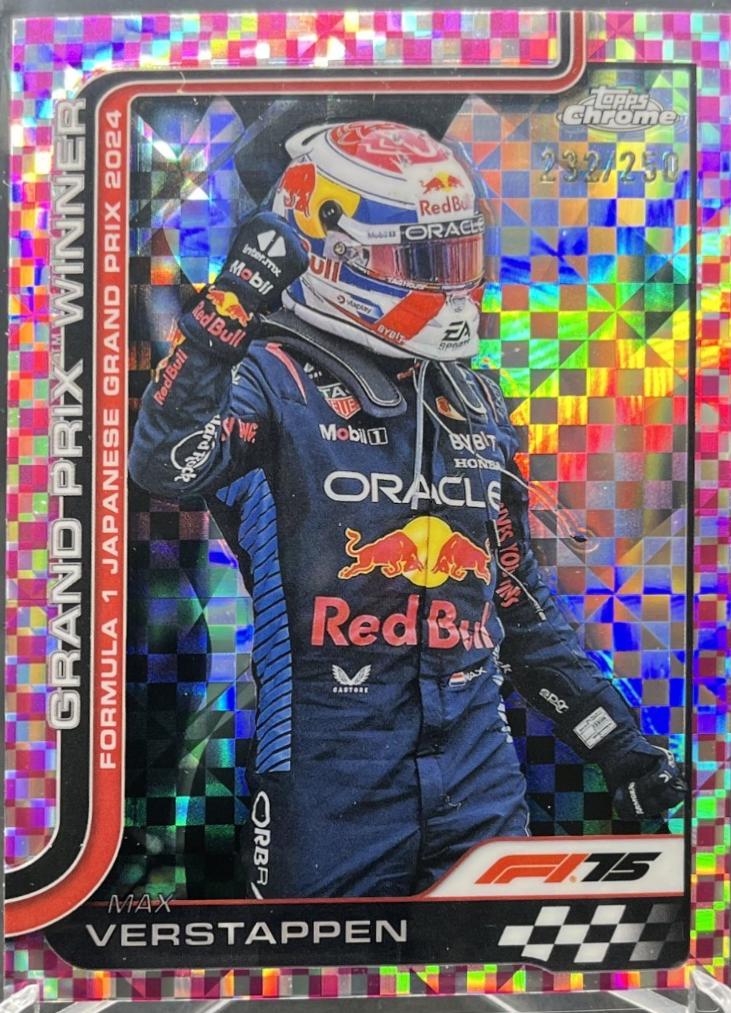 Max Verstappen [Pink Checker Flag Refractor] #96