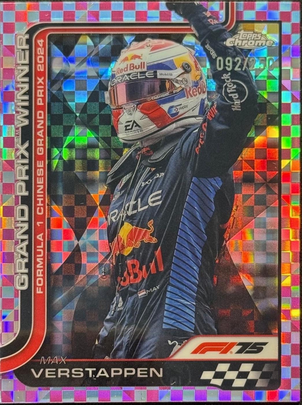 Max Verstappen [Pink Checker Flag Refractor] #97