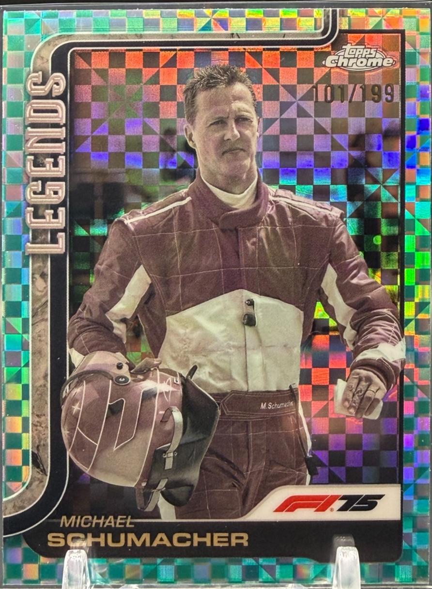 Michael Schumacher [Aqua Checker Flag Refractor] #158