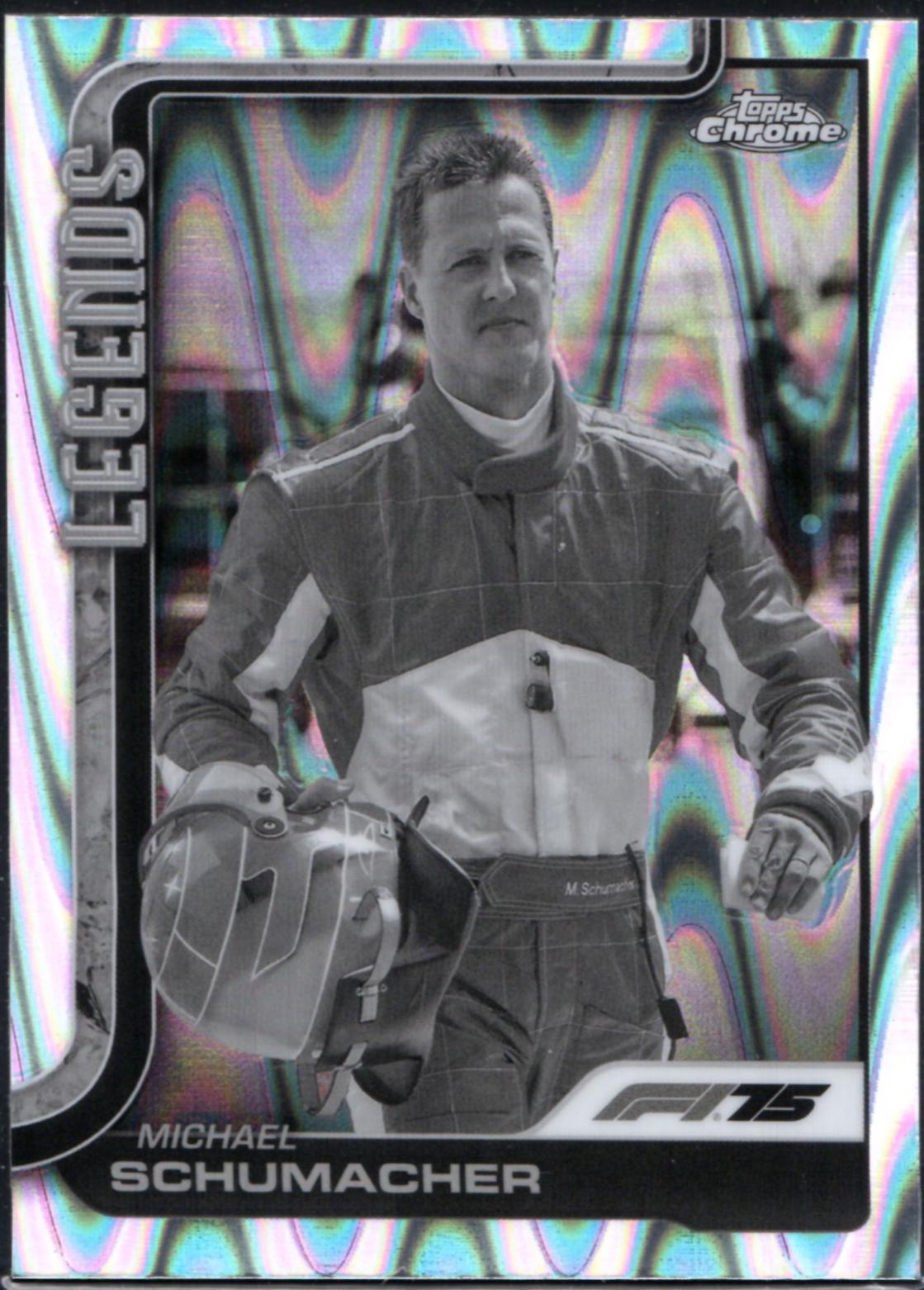 Michael Schumacher [Black White RayWave Refractor] #158