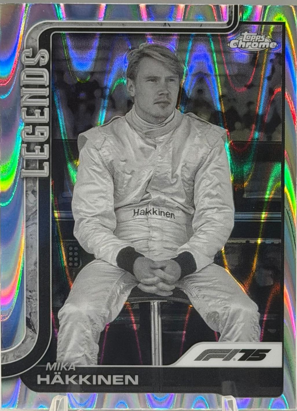 Mika Hakkinen [Black White RayWave Refractor] #159