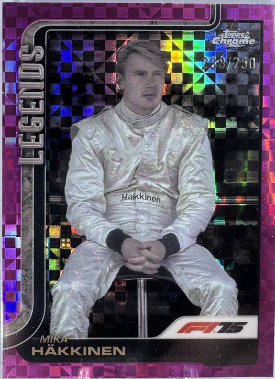 Mika Hakkinen [Pink Checker Flag Refractor] #159