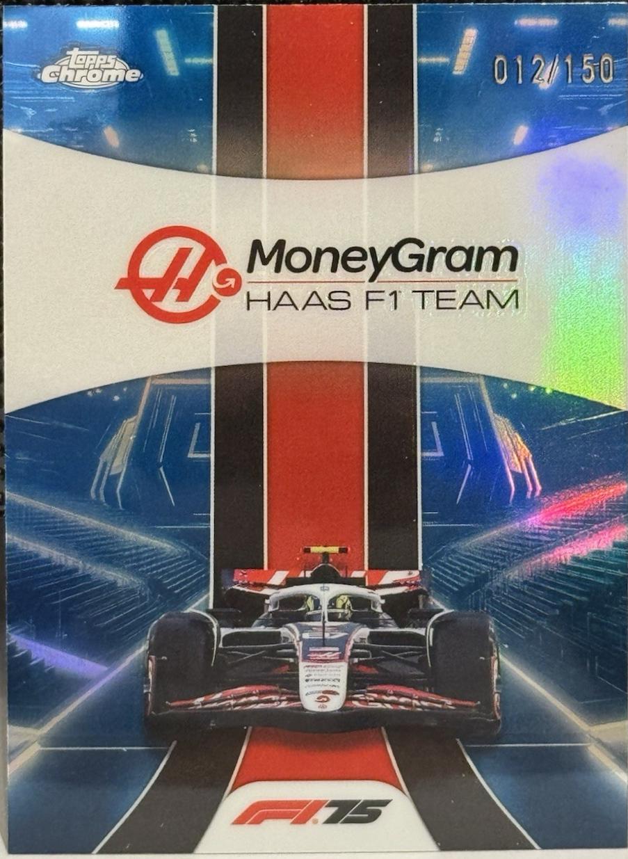 MoneyGram Haas F1 Team [Blue Refractor] #180