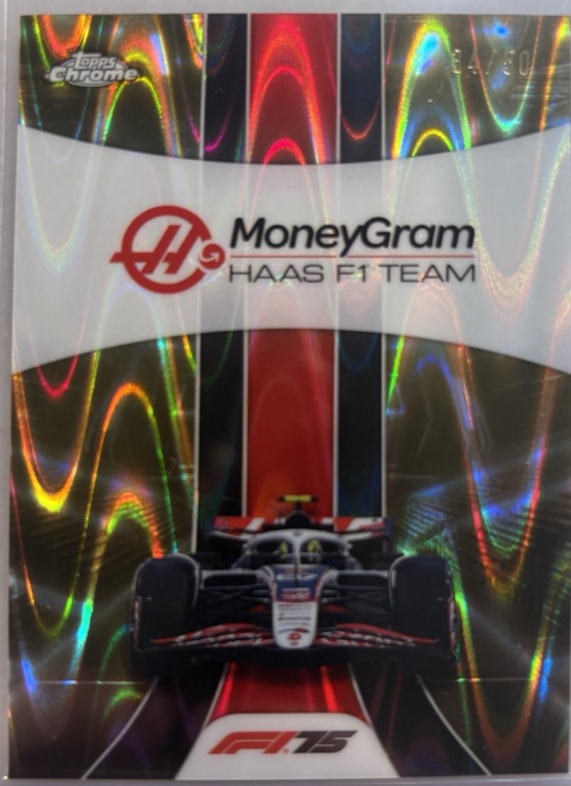 MoneyGram Haas F1 Team [Gold RayWave Refractor] #180