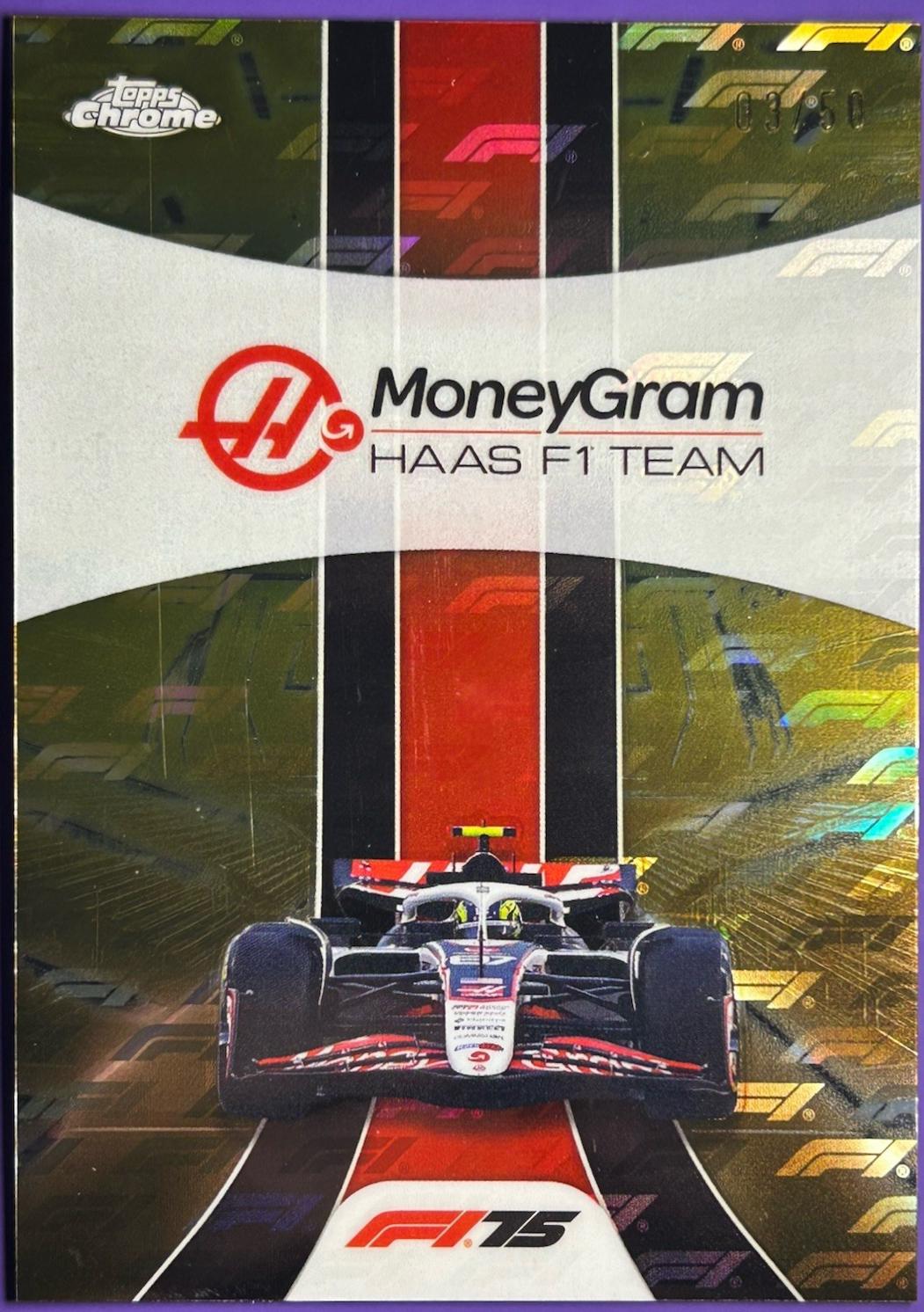 MoneyGram Haas F1 Team [Gold Refractor] #180