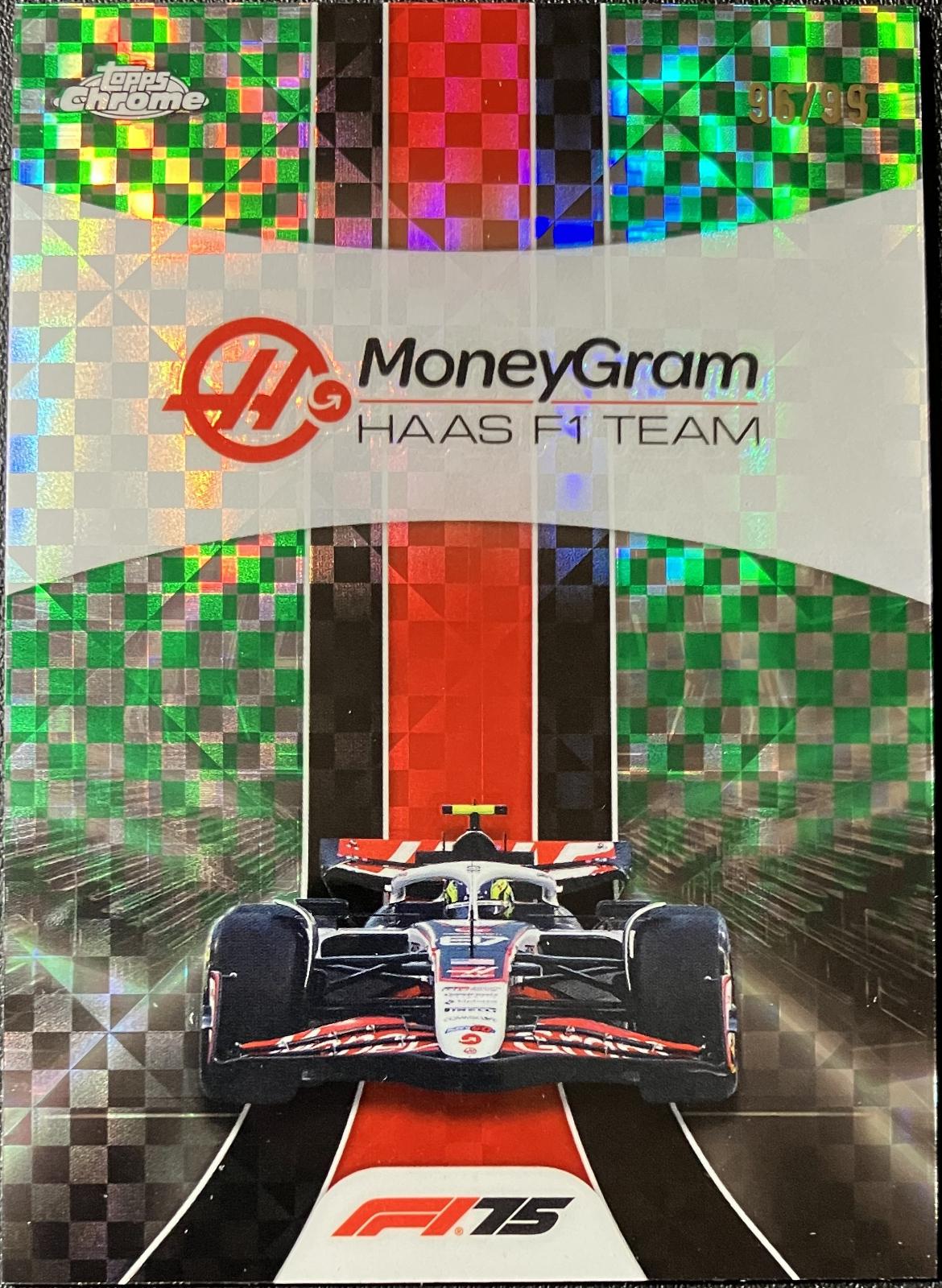 MoneyGram Haas F1 Team [Green Checker Flag Refractor] #180