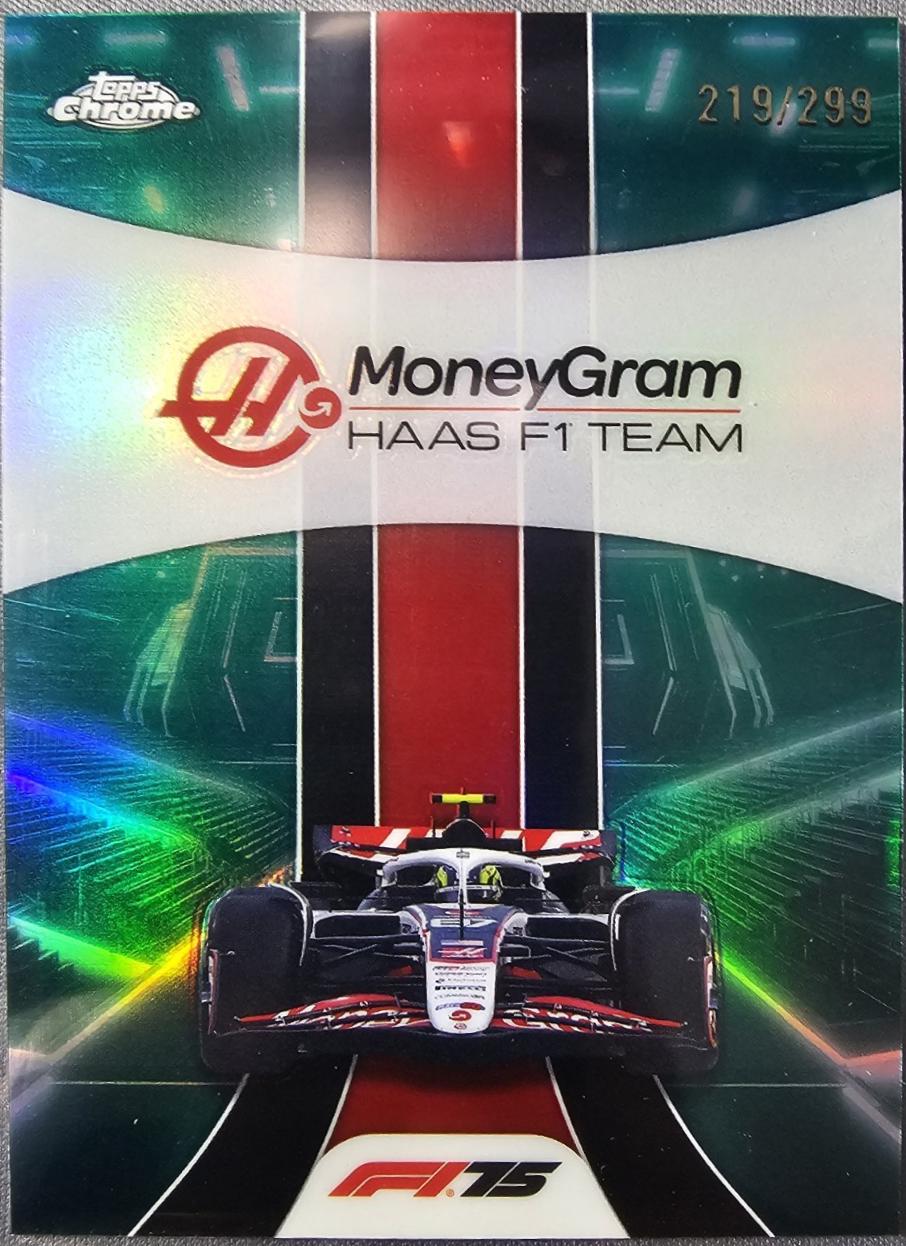 MoneyGram Haas F1 Team [Green Refractor] #180