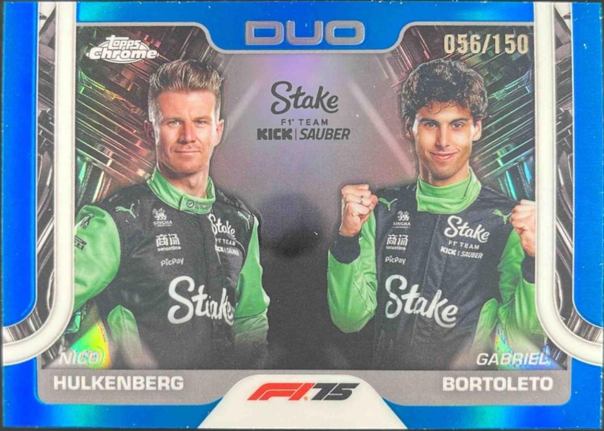 Nico Hulkenberg / Gabriel Bortoleto [Blue Refractor] #173