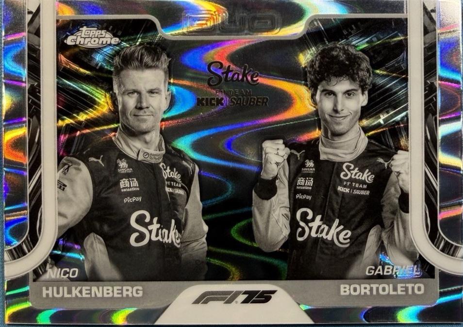 Nico Hulkenberg / Gabriel Bortoleto [Orange RayWave Refractor] #173