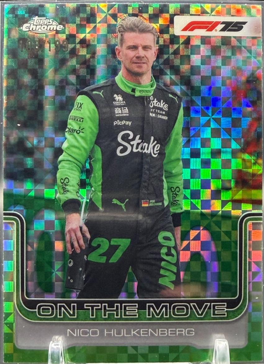 Nico Hulkenberg [Aqua Checker Flag Refractor] #188