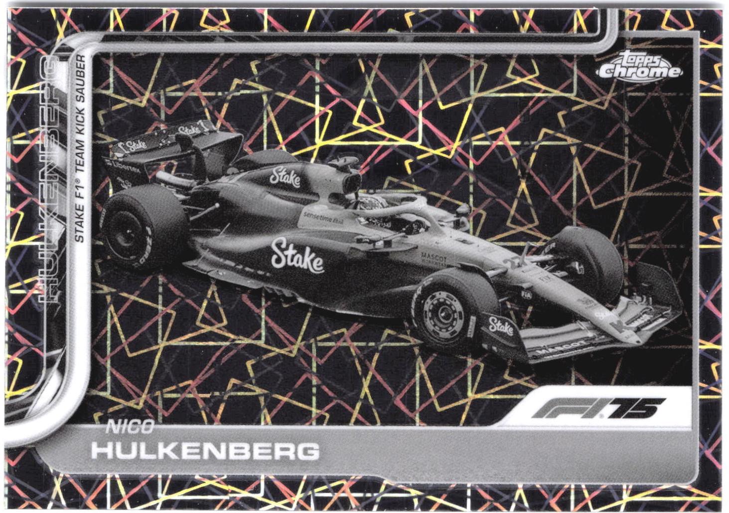 Nico Hulkenberg [Black White Lazer Refractor] #91
