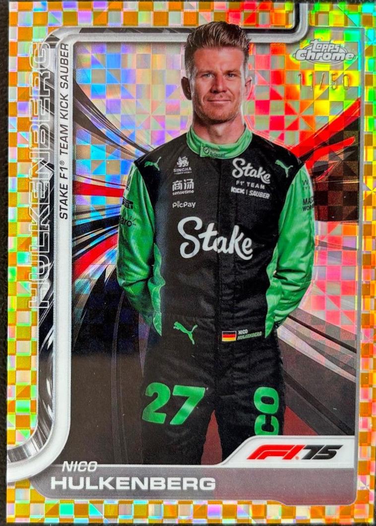 Nico Hulkenberg [Gold Checker Flag Refractor] #19