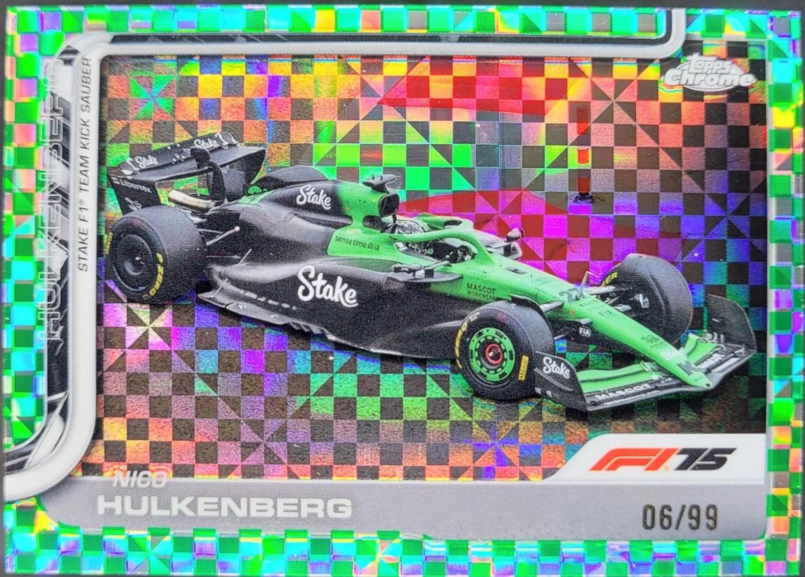 Nico Hulkenberg [Green Checker Flag Refractor] #91