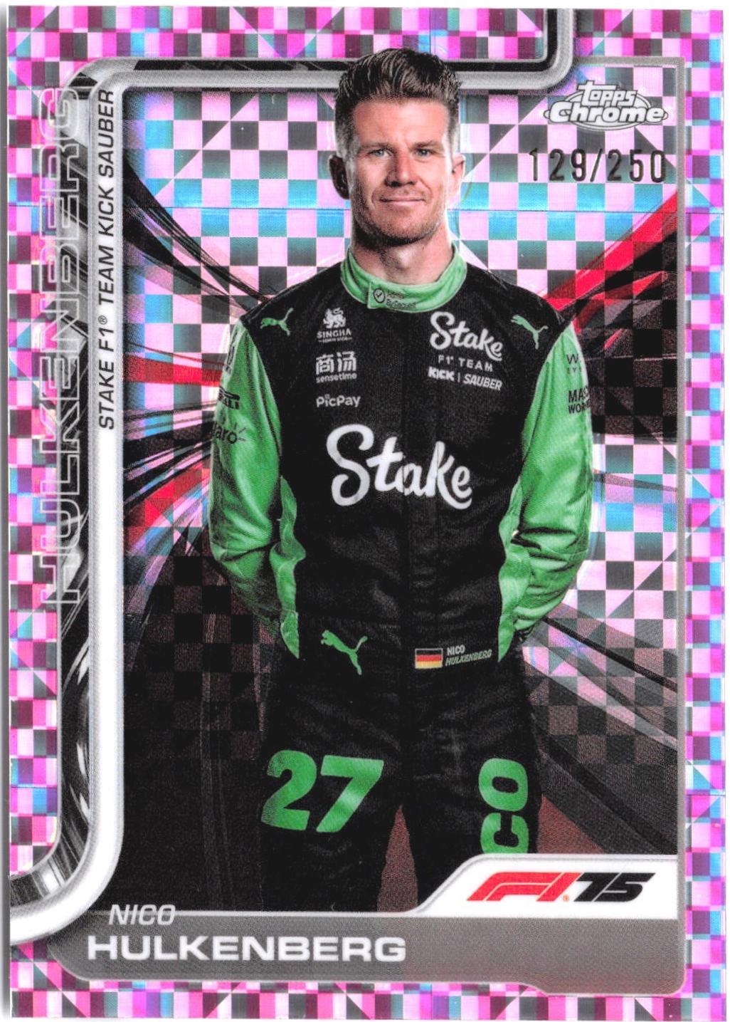 Nico Hulkenberg [Pink Checker Flag Refractor] #19
