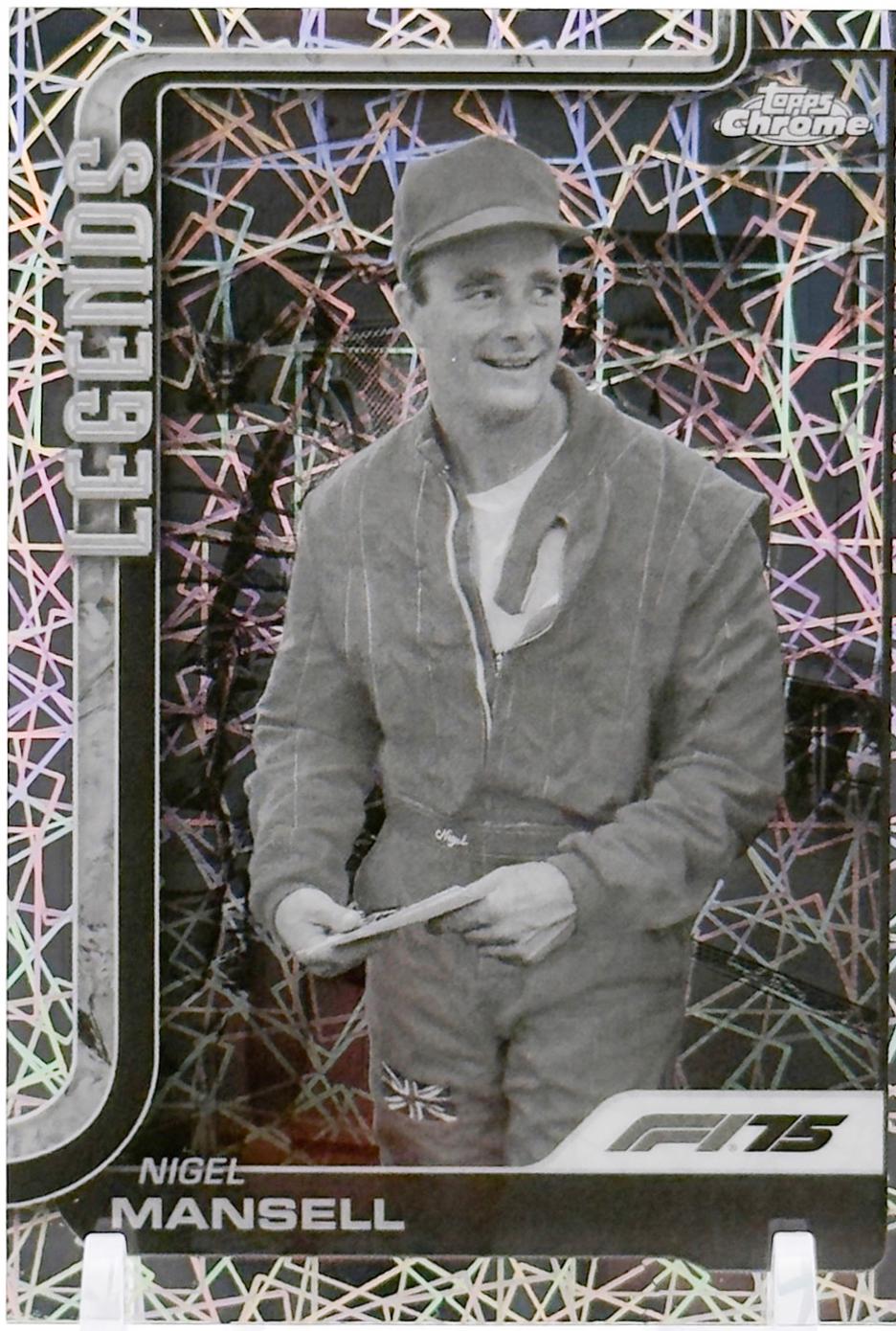 Nigel Mansell [Black White Lazer Refractor] #160