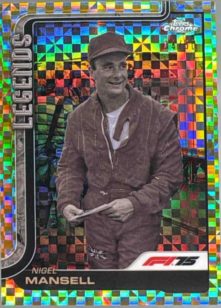 Nigel Mansell [Gold Checker Flag Refractor] #160