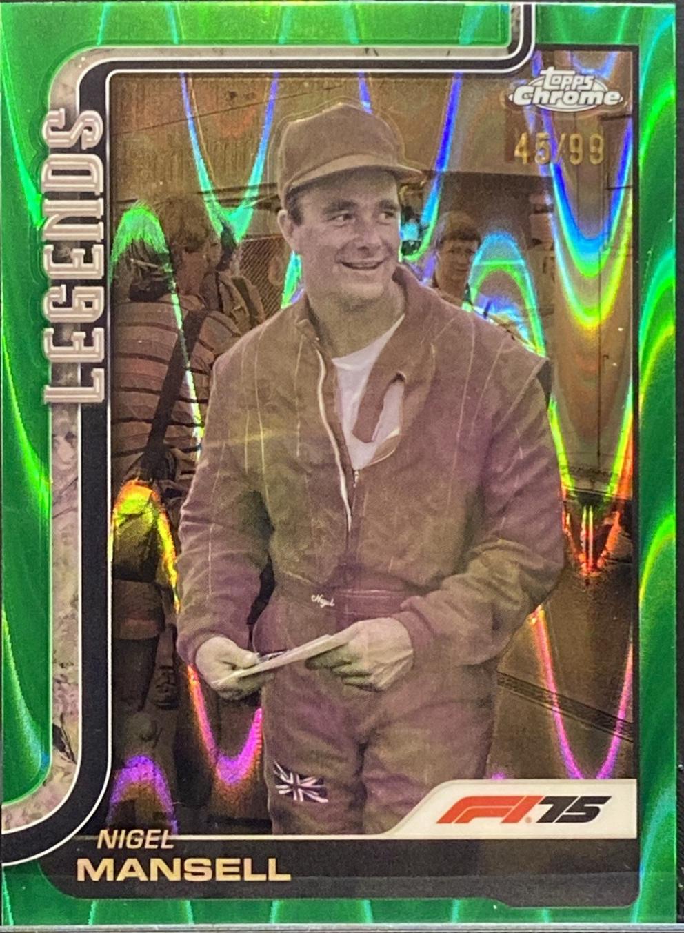 Nigel Mansell [Green RayWave Refractor] #160