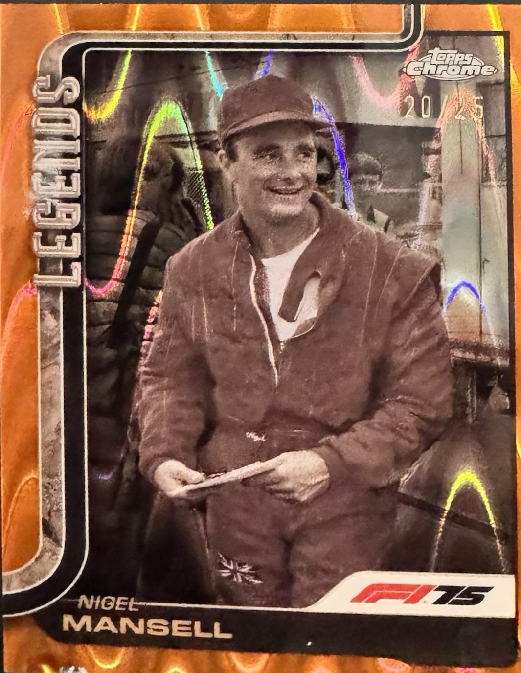 Nigel Mansell [Orange RayWave Refractor] #160