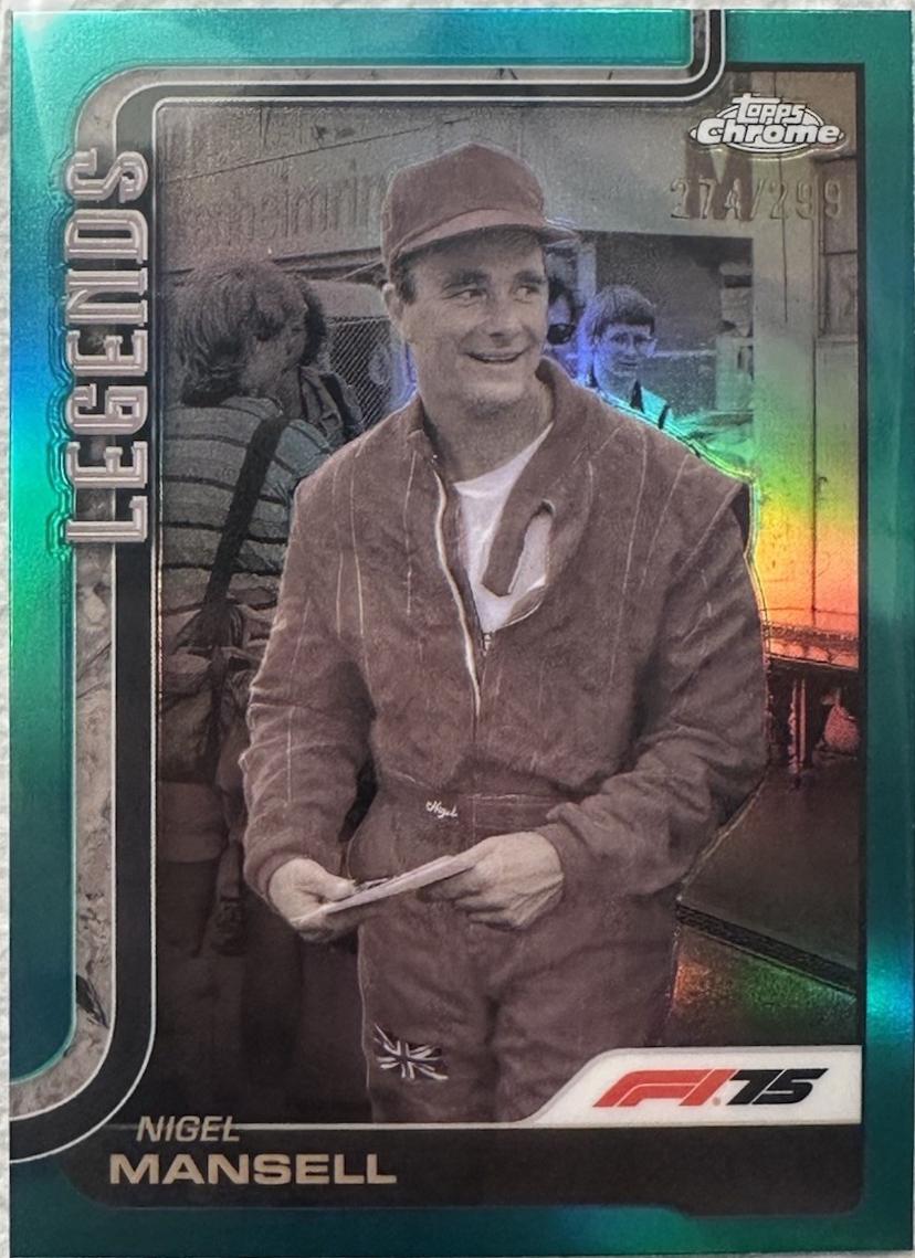 Nigel Mansell [Teal Refractor] #160