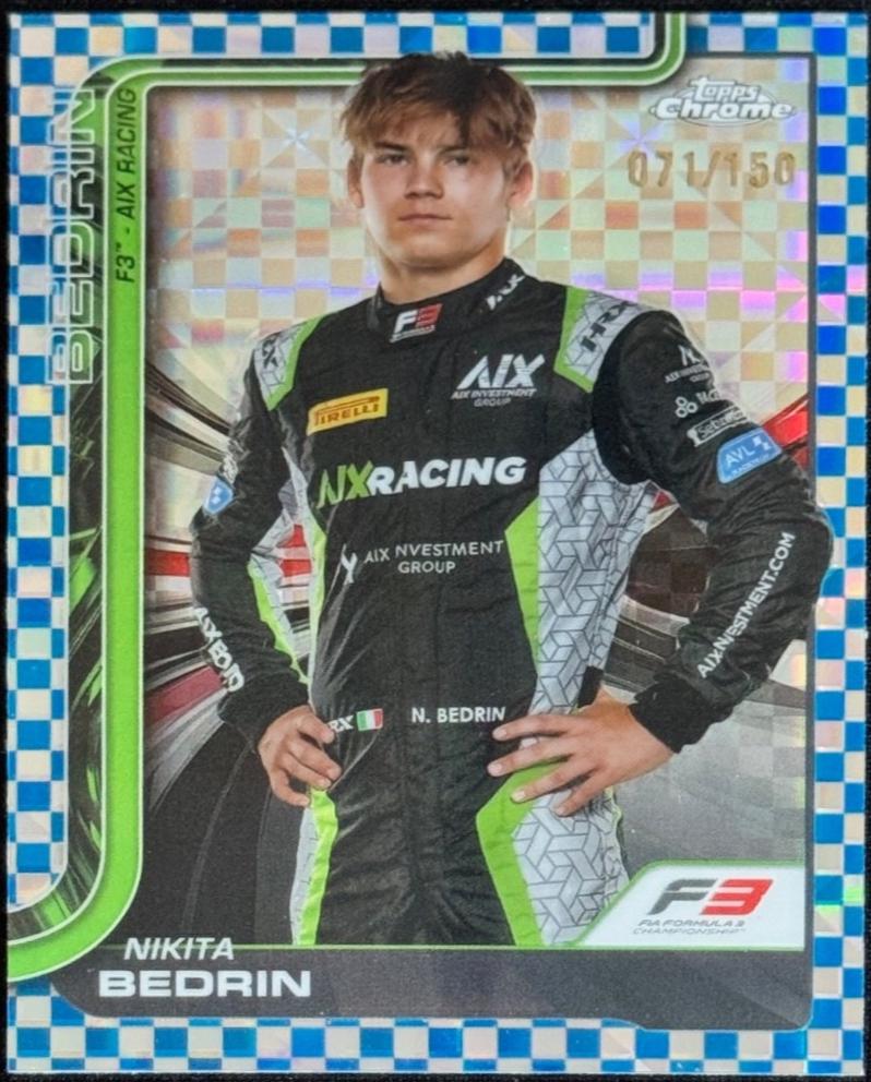 Nikita Bedrin [Blue Checker Flag Refractor] #66