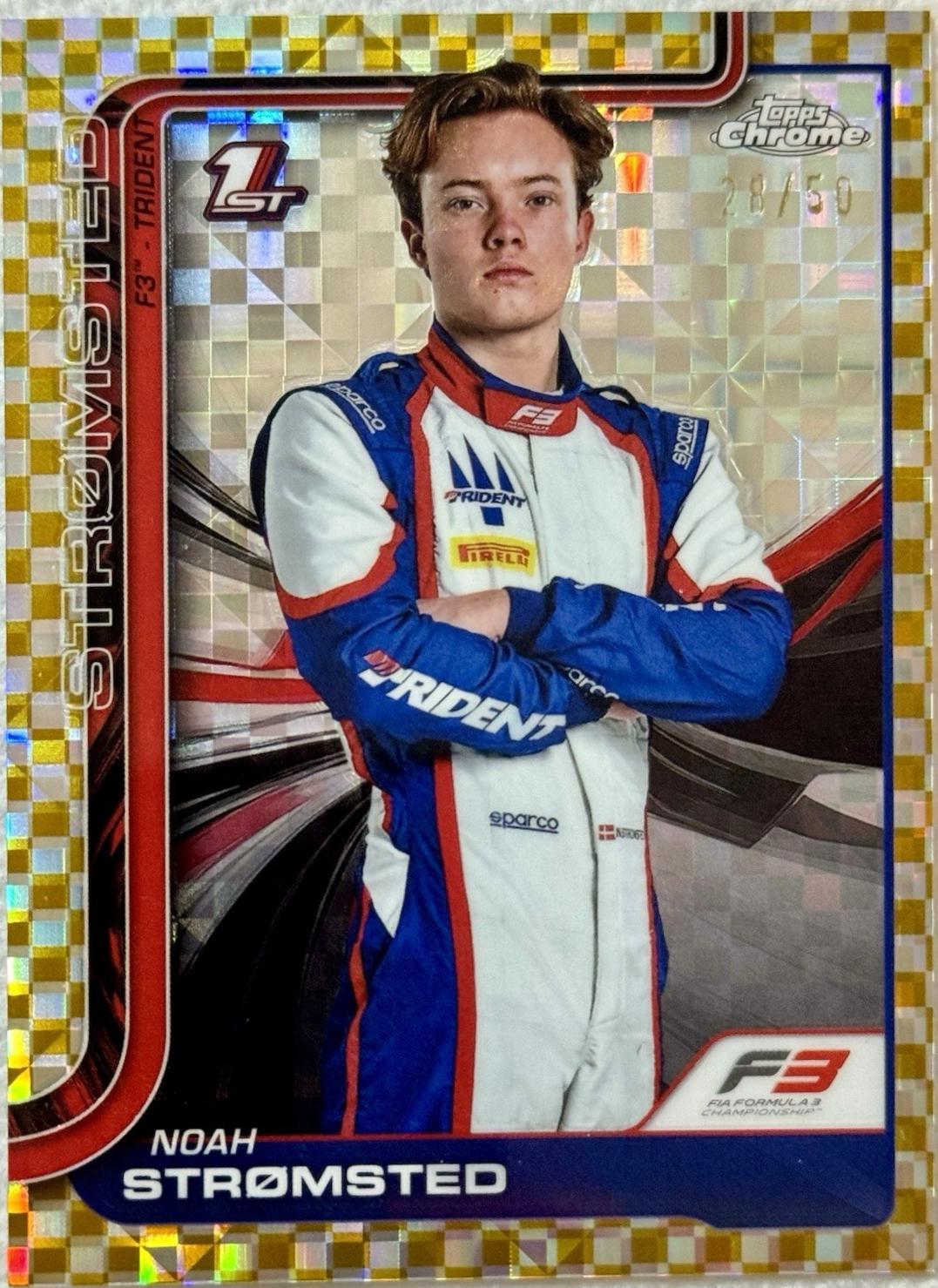 Noah Stromsted [Gold Checker Flag Refractor] #46
