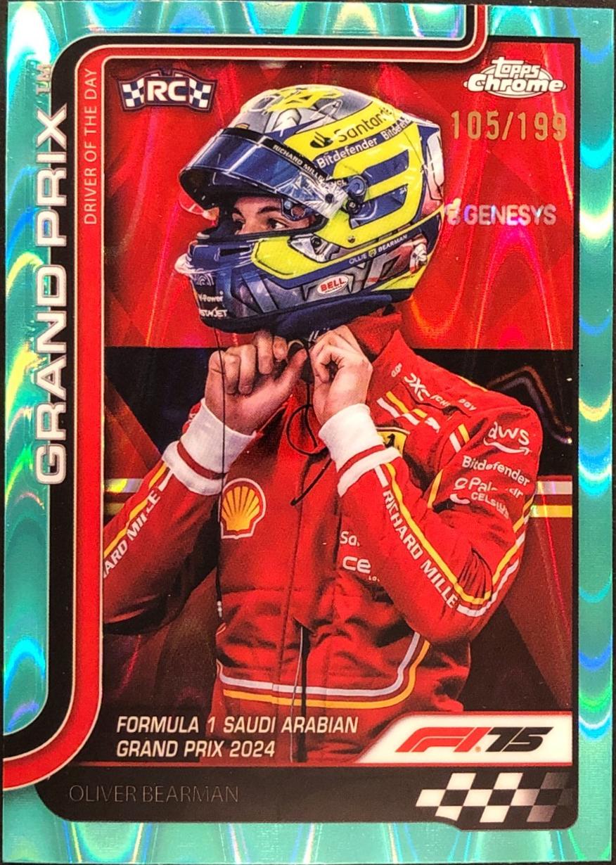 Oliver Bearman [Aqua Raywave Refractor] #123
