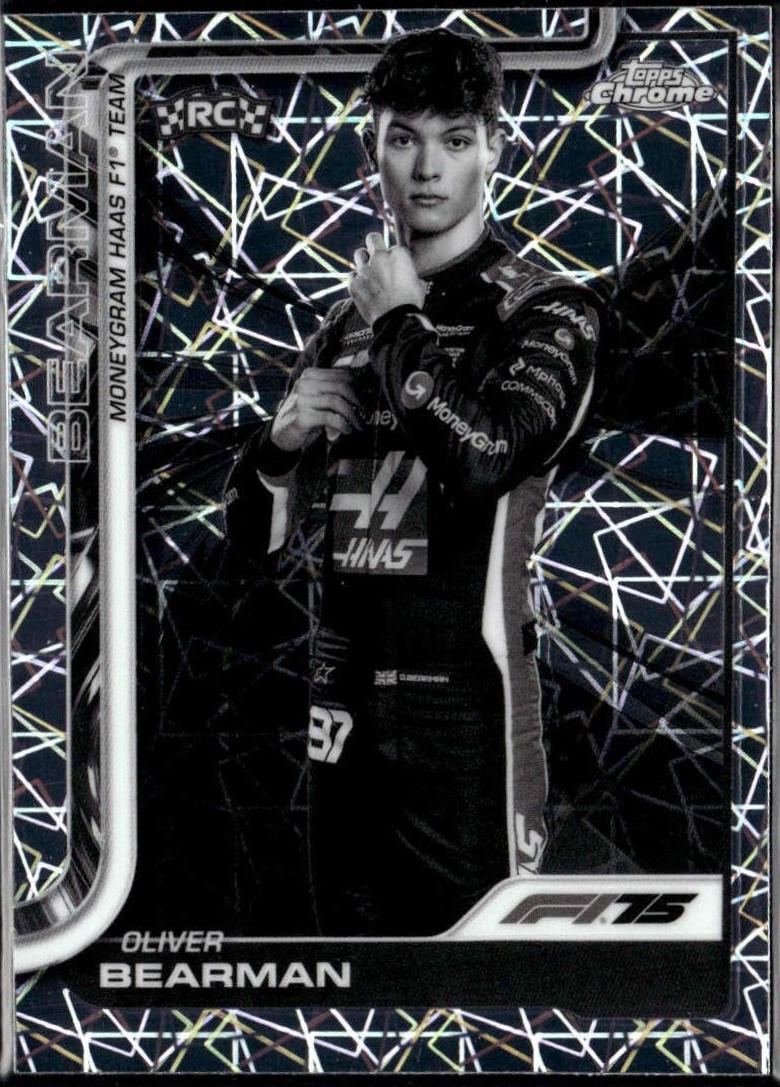 Oliver Bearman [Black White Lazer Refractor] #14