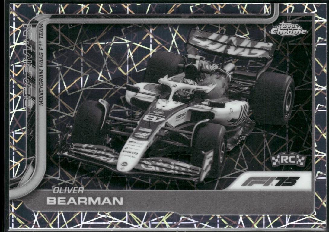 Oliver Bearman [Black White Lazer Refractor] #86