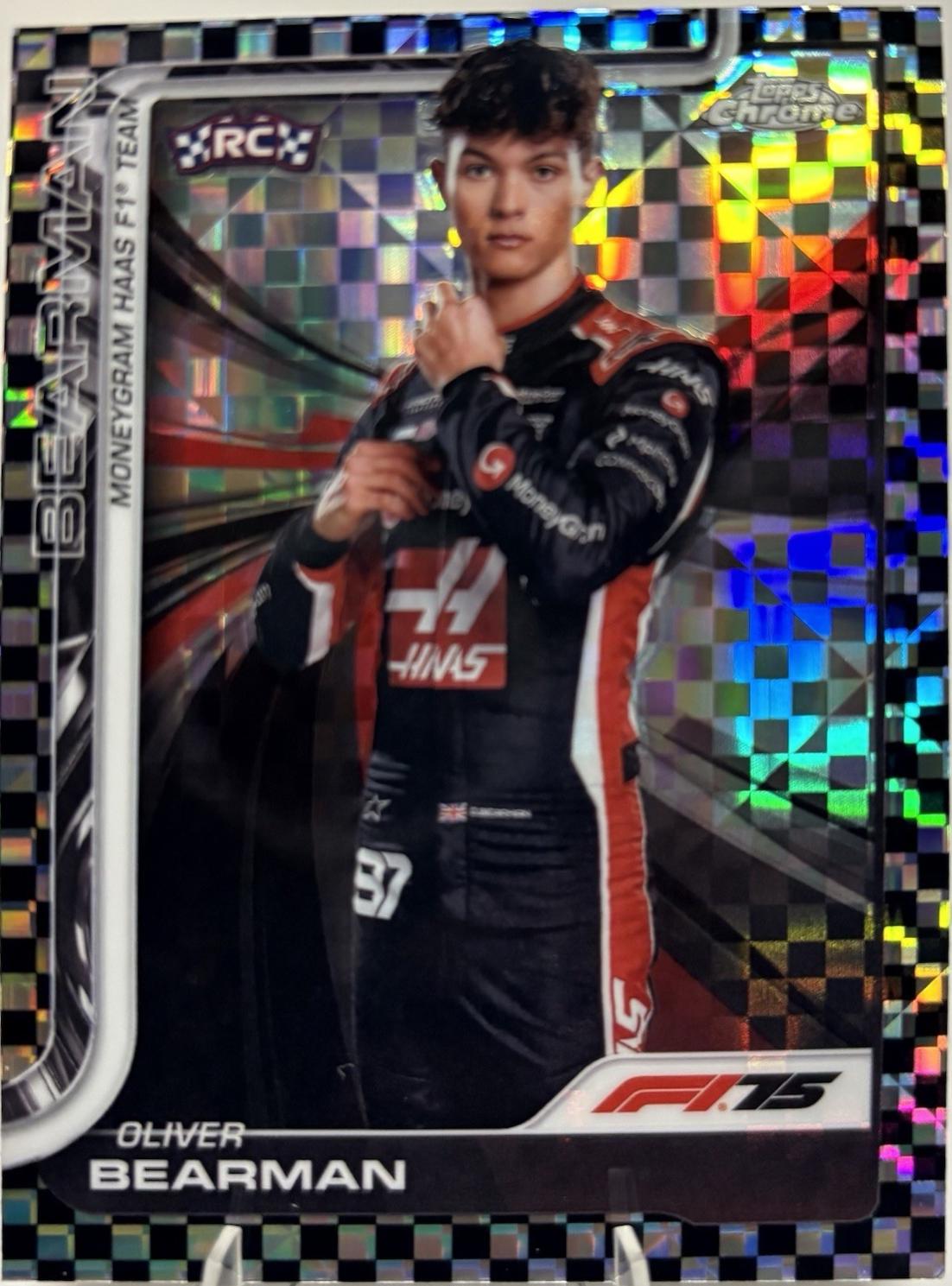 Oliver Bearman [Checker Flag Refractor] #14