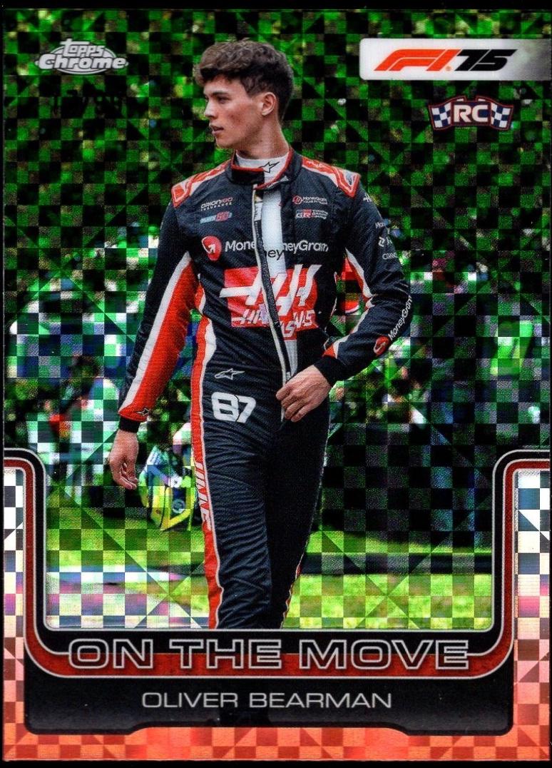 Oliver Bearman [Green Checker Flag Refractor] #186