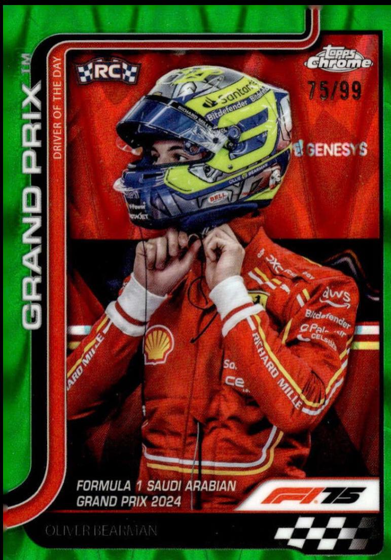 Oliver Bearman [Green RayWave Refractor] #123