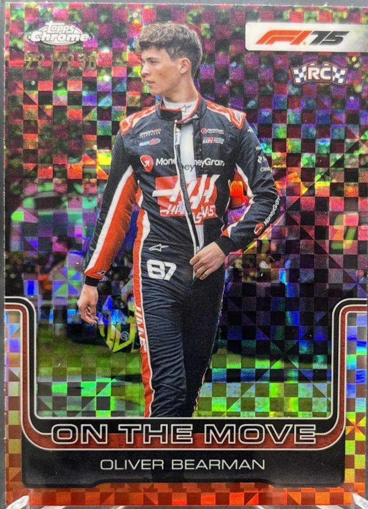 Oliver Bearman [Pink Checker Flag Refractor] #186