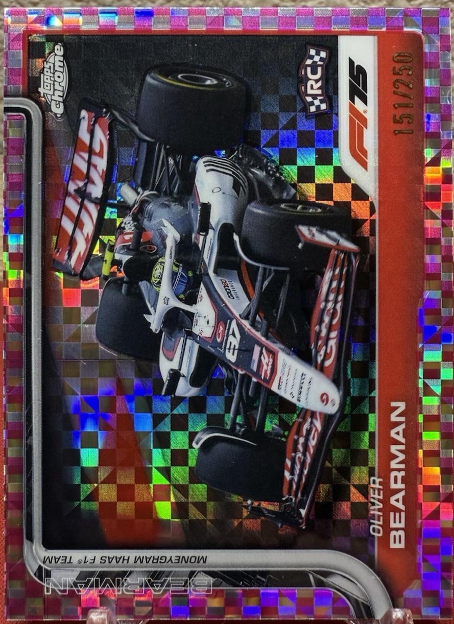 Oliver Bearman [Pink Checker Flag Refractor] #86