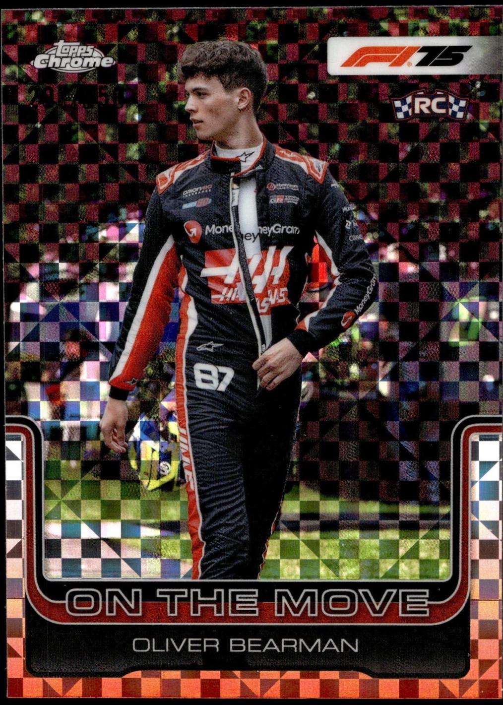 Oliver Bearman [Red Checker Flag Refractor] #186