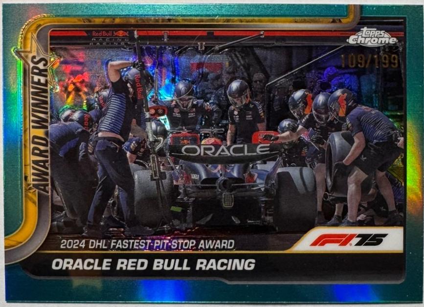 Oracle Red Bull Racing [Aqua Refractor] #146